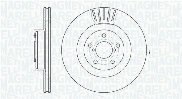 MAGNETI MARELLI Тормозной диск 361302040436